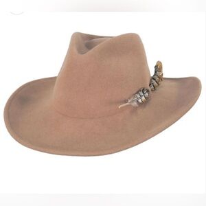 RENEGADE Calico Litefelt Wool Western Hat — size small NWOT
